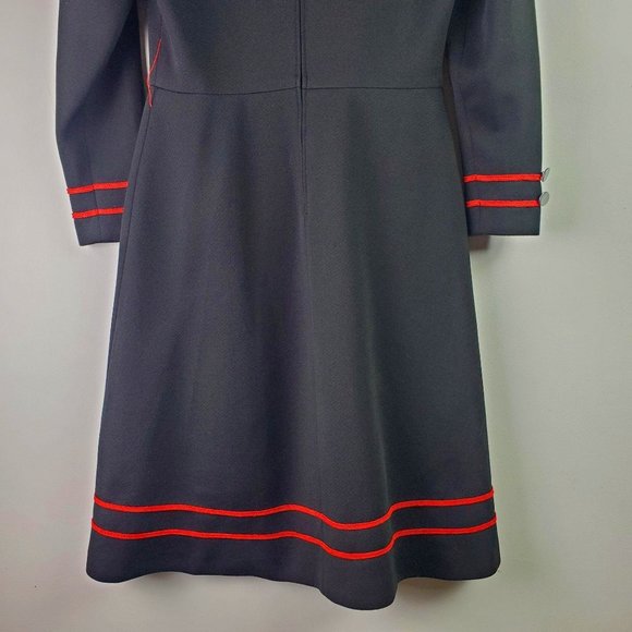 Vintage 1970s Domani Knits Retro A-Line Dress Sz 1 - Picture 2 of 15